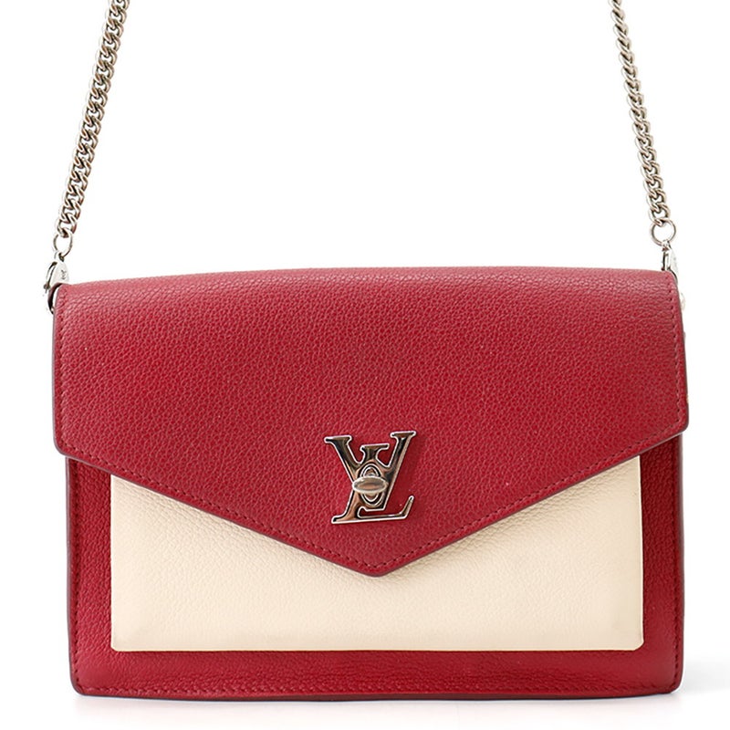 ルイヴィトン チェーンショルダーバッグ カーフレザー ポシェット・ロックミーチェーン M63470 LOUIS VUITTON