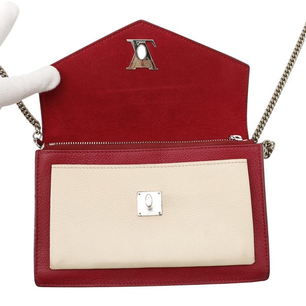 ルイヴィトン チェーンショルダーバッグ カーフレザー ポシェット・ロックミーチェーン M63470 LOUIS VUITTON