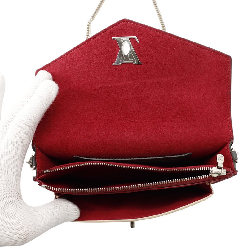 ルイヴィトン チェーンショルダーバッグ カーフレザー ポシェット・ロックミーチェーン M63470 LOUIS VUITTON