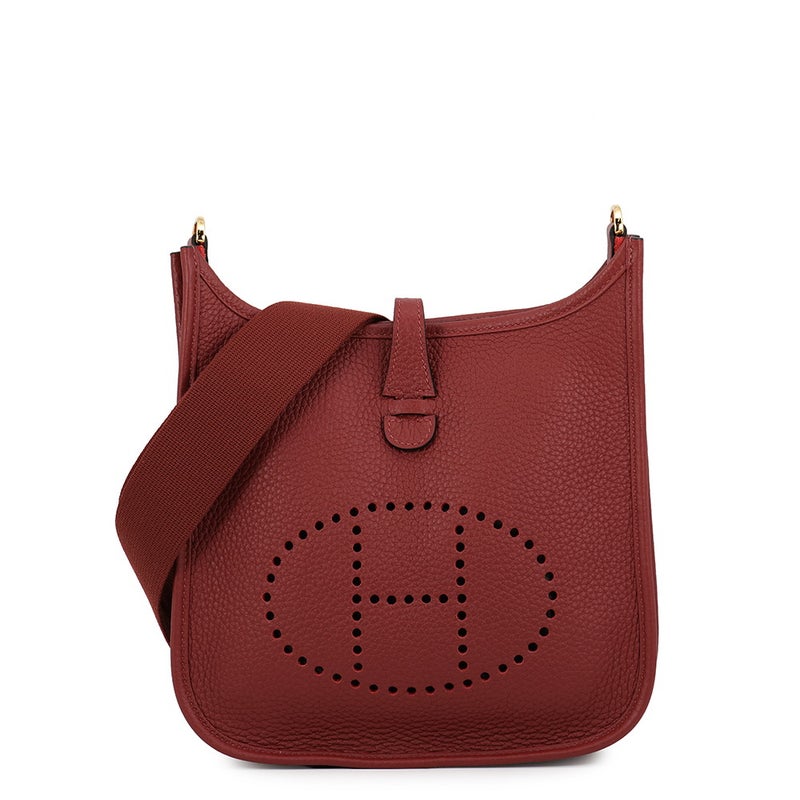 エルメス ショルダーバッグ エブリン3 23 ルージュアッシュ/ゴールド金具 トリヨンクレマンス G刻印 HERMES