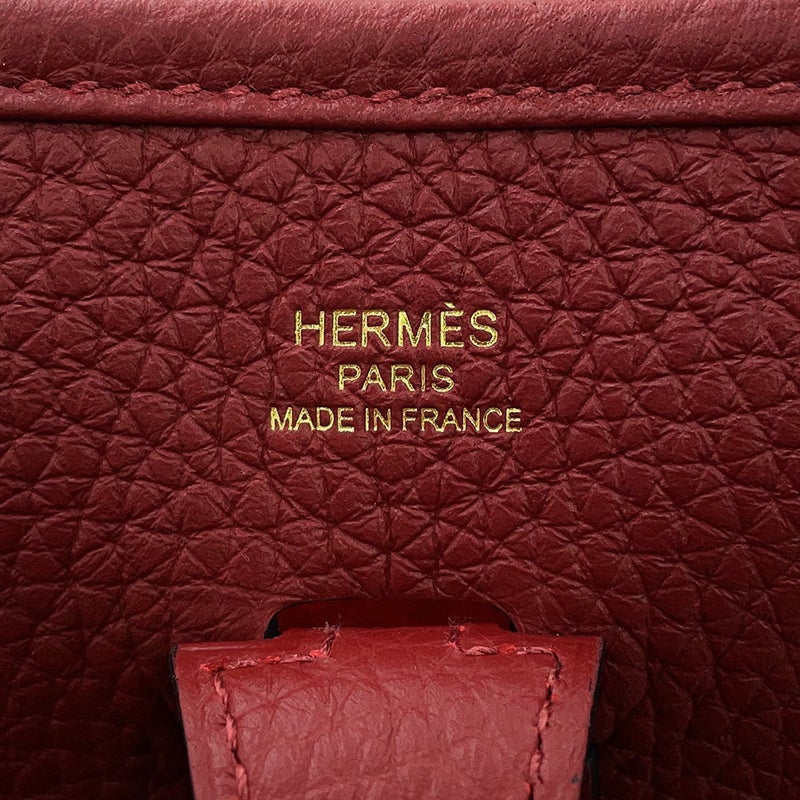 エルメス ショルダーバッグ エブリン3 23 ルージュアッシュ/ゴールド金具 トリヨンクレマンス G刻印 HERMES
