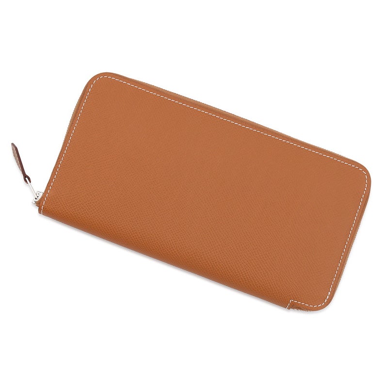 エルメス 長財布 アザップロング シルクイン ゴールド/シルバー金具 エプソン W刻印 HERMES 財布