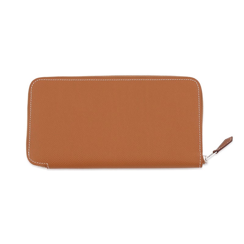 エルメス 長財布 アザップロング シルクイン ゴールド/シルバー金具 エプソン W刻印 HERMES 財布