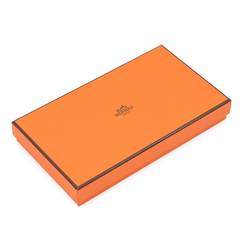 エルメス 長財布 アザップロング シルクイン ゴールド/シルバー金具 エプソン W刻印 HERMES 財布