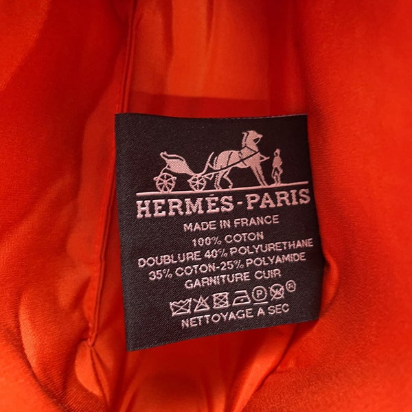 エルメス ポーチ ボリードポーチ ミニミニ ナチュラル/シルバー金具 コットン HERMES 小物入れ