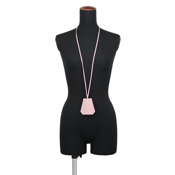 エルメス ロングネックレス クロシェット ラッキー・デイジー モーヴシルベストル/キュイーブル/ホワイト/シルバー金具 B刻印