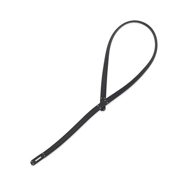エルメス ネックレス タイネックレス ケリー ブラック/シルバー金具 スイフト W刻印 HERMES 黒