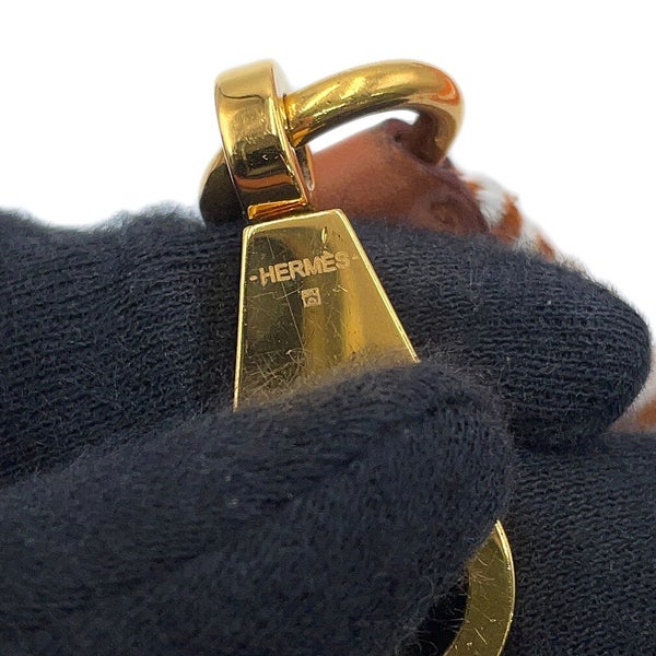 エルメス ショルダーストラップ バンドリエール サングル カヴァル エクリュ/ベージュ/ゴールド/ゴールド金具 B刻印