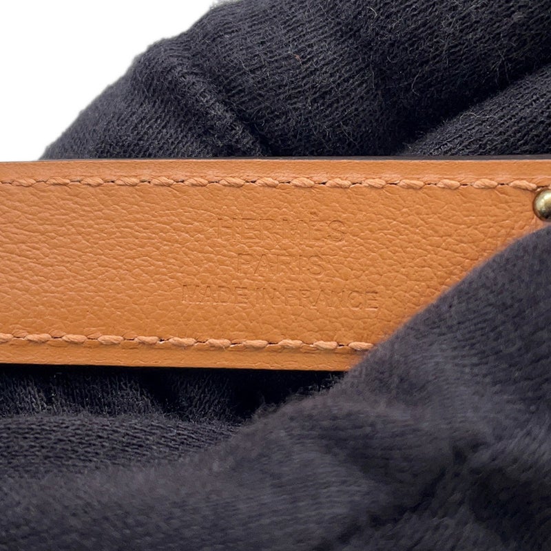 エルメス ケリーベルト ボルドー/ローズアザレ/ピンクゴールド金具 エプソン K刻印