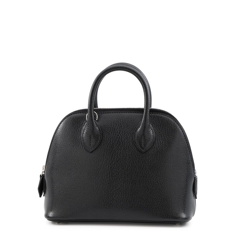 エルメス ボリード1923 ミニ サングル コルタージュ ブラック/シルバー金具 シェブルミゾル K刻印 HERMES 2way 黒