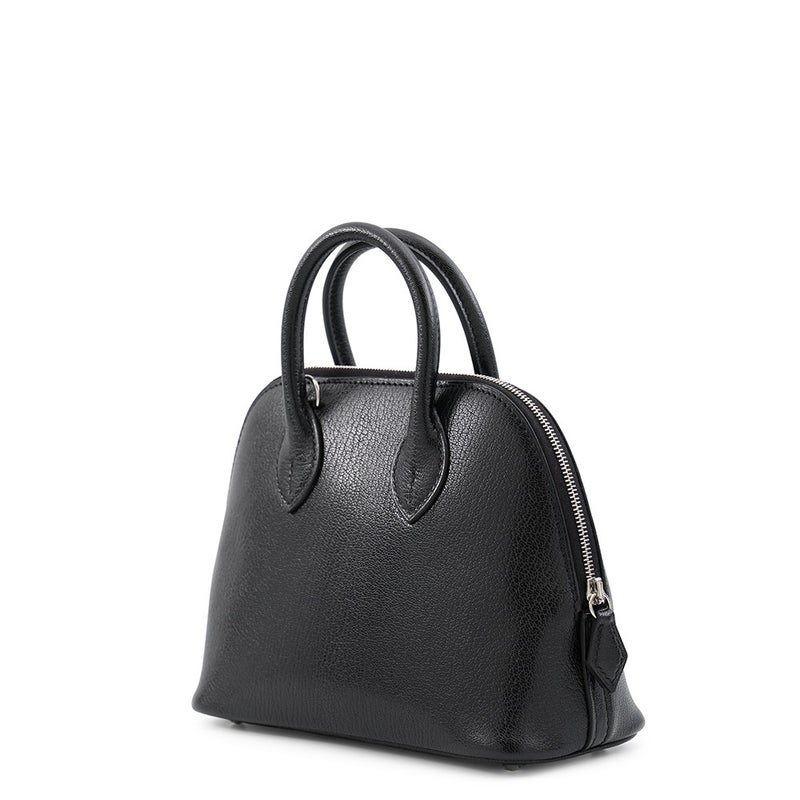 エルメス ボリード1923 ミニ サングル コルタージュ ブラック/シルバー金具 シェブルミゾル K刻印 HERMES 2way 黒