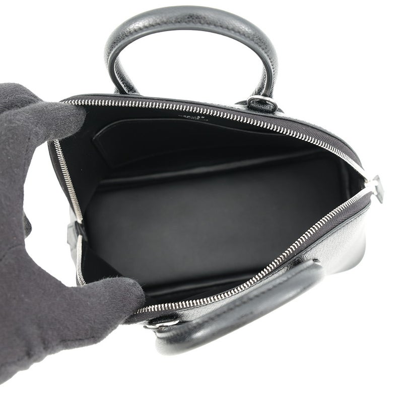 エルメス ボリード1923 ミニ サングル コルタージュ ブラック/シルバー金具 シェブルミゾル K刻印 HERMES 2way 黒