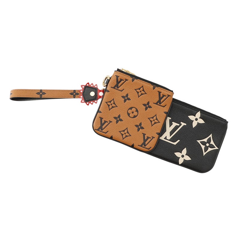 ルイヴィトン ポーチ モノグラム・アンプラント ポシェット・トリオ LVクラフティ M69516  LOUIS VUITTON 黒