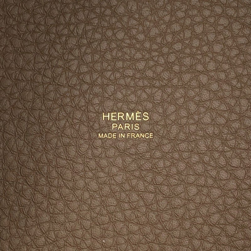 エルメス ハンドバッグ ピコタンロックPM エトゥープ/ゴールド金具 トリヨンクレマンス K刻印 HERMES トートバッグ