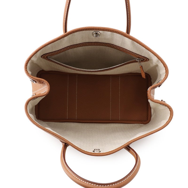 エルメス トートバッグ ガーデンパーティTPM ゴールド/シルバー金具 ネゴンダ W刻印 HERMES Garden Party