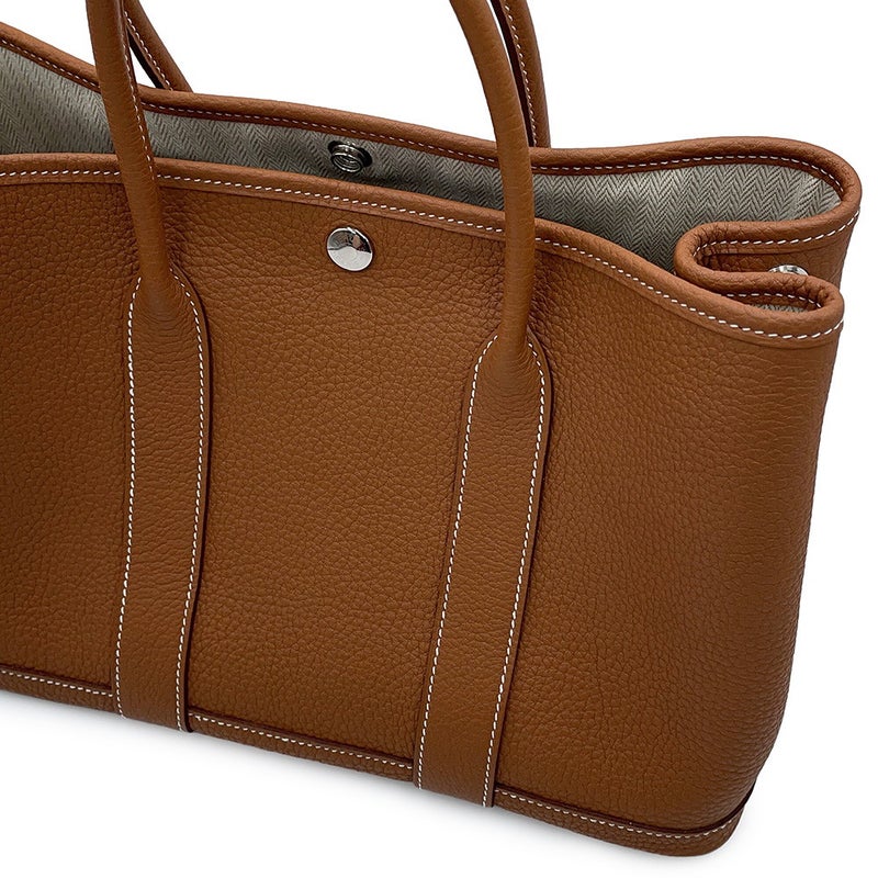 エルメス トートバッグ ガーデンパーティTPM ゴールド/シルバー金具 ネゴンダ W刻印 HERMES Garden Party
