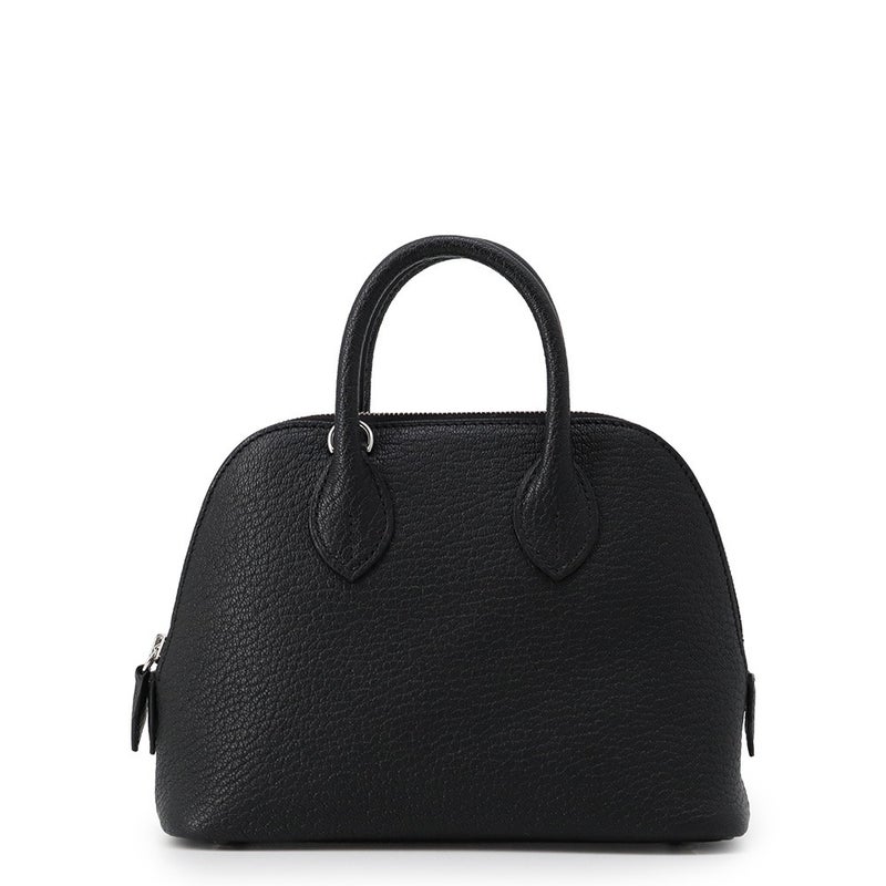 エルメス ボリード1923 ミニ ブラック/シルバー金具 シェブルミゾル K刻印 HERMES ２wayショルダー 黒