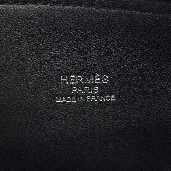 エルメス ボリード1923 ミニ ブラック/シルバー金具 シェブルミゾル K刻印 HERMES ２wayショルダー 黒
