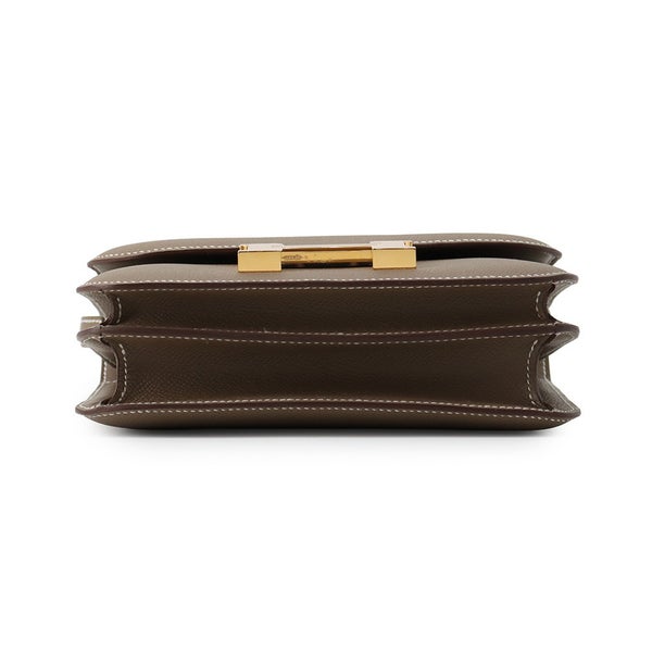 エルメス ショルダーバッグ ミニ コンスタンス3 ミロワール エトゥープ/ゴールド金具 エプソン G刻印 HERMES Constance
