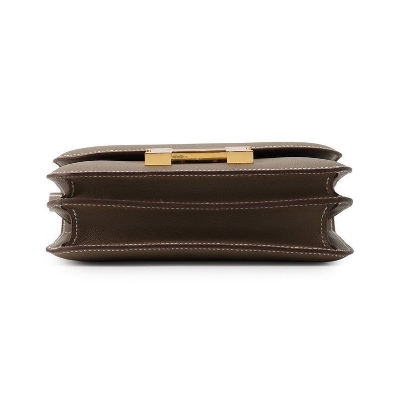 エルメス ショルダーバッグ ミニ コンスタンス3 ミロワール エトゥープ/ゴールド金具 エプソン G刻印 HERMES Constance
