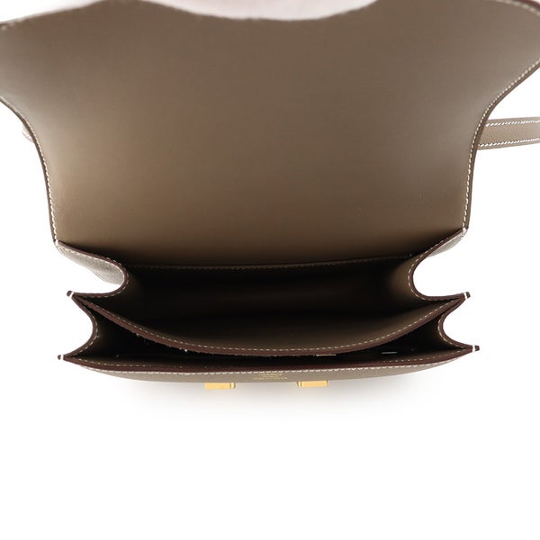 エルメス ショルダーバッグ ミニ コンスタンス3 ミロワール エトゥープ/ゴールド金具 エプソン G刻印 HERMES Constance