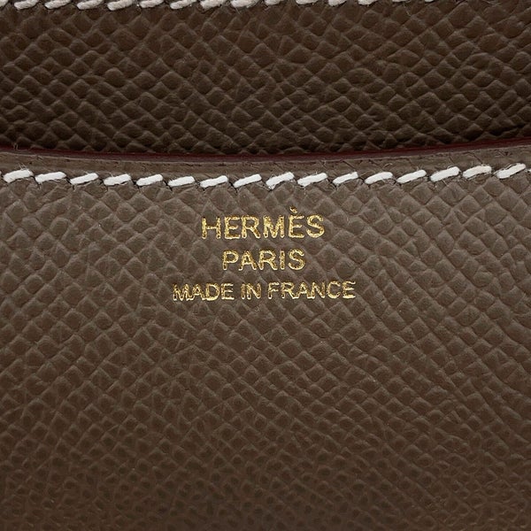エルメス ショルダーバッグ ミニ コンスタンス3 ミロワール エトゥープ/ゴールド金具 エプソン G刻印 HERMES Constance