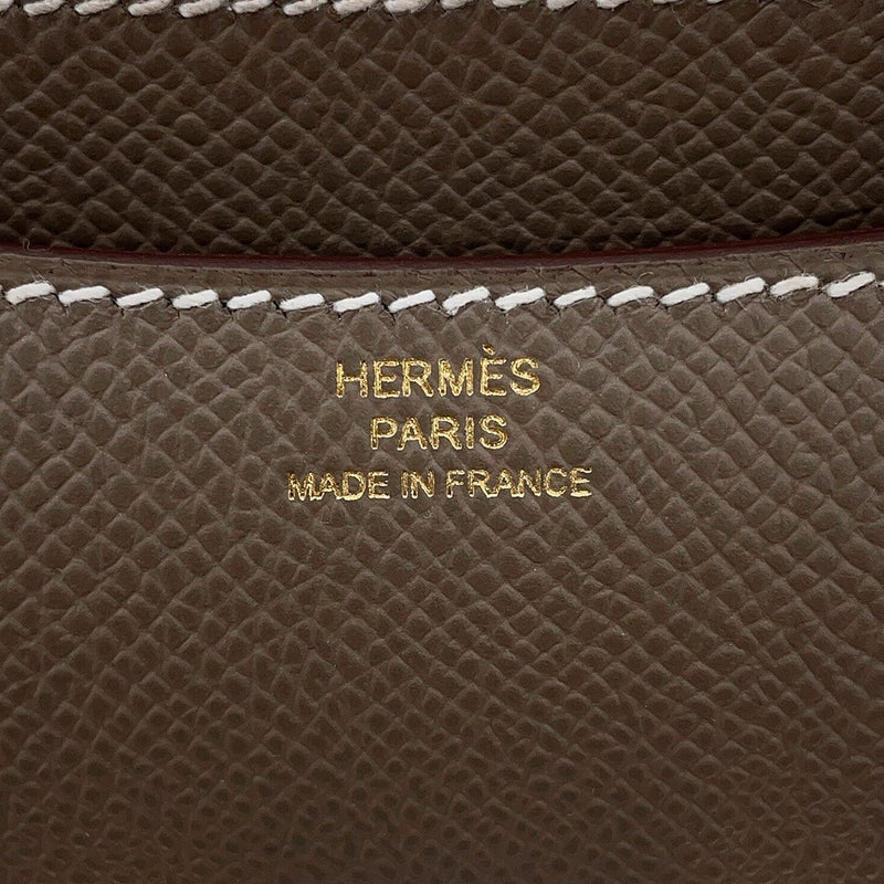 エルメス ショルダーバッグ ミニ コンスタンス3 ミロワール エトゥープ/ゴールド金具 エプソン G刻印 HERMES Constance