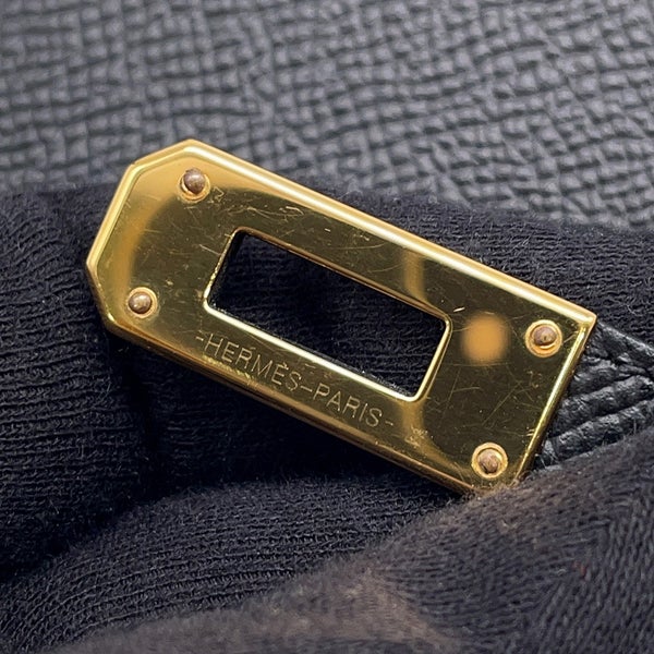 エルメス 長財布 ケリーウォレット ロング ブラック/ゴールド金具 エプソン Y刻印 財布 黒