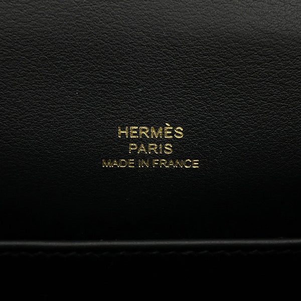 エルメス ハンドバッグ ポシェットケリー ブラック/ゴールド金具 スイフト G刻印 HERMES バッグ 黒