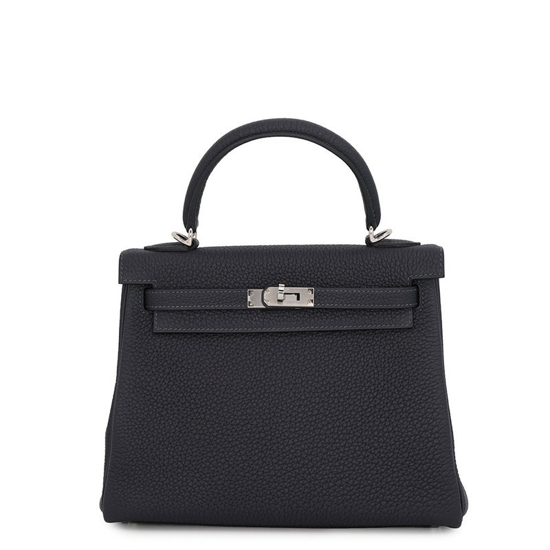 エルメス ハンドバッグ ケリー25 内縫い キャバン/シルバー金具 トゴ W刻印 HERMES Kelly 2wayバッグ