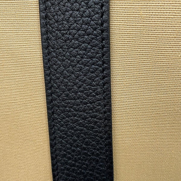エルメス トートバッグ ガーデンパーティTPM トレンチ/ブラック/シルバー金具 トワルオフィシエ/ネゴンダ K刻印 Garden Party 黒