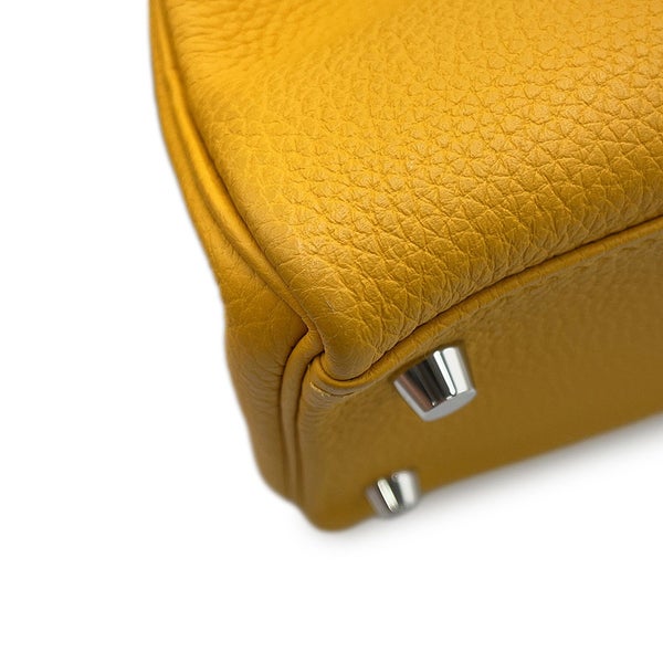 エルメス ハンドバッグ ケリー28 内縫い ジョーヌアンブル/シルバー金具 トゴ C刻印 HERMES Kelly 2wayバッグ