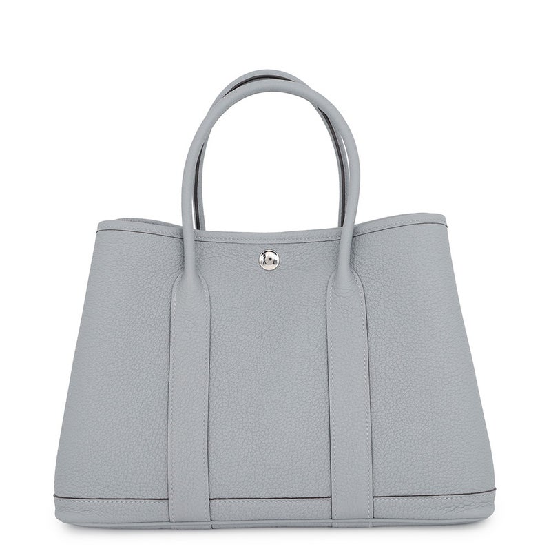 エルメス トートバッグ ガーデンパーティTPM グリパンタン/シルバー金具 ネゴンダ G刻印 HERMES Garden Party