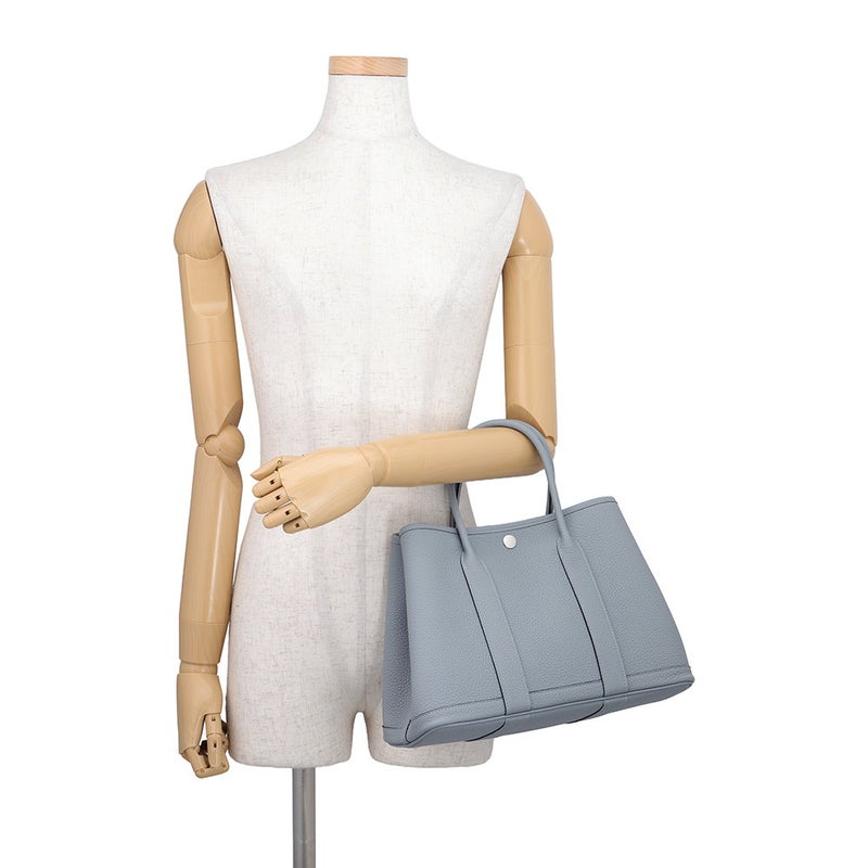 エルメス トートバッグ ガーデンパーティTPM グリパンタン/シルバー金具 ネゴンダ G刻印 HERMES Garden Party