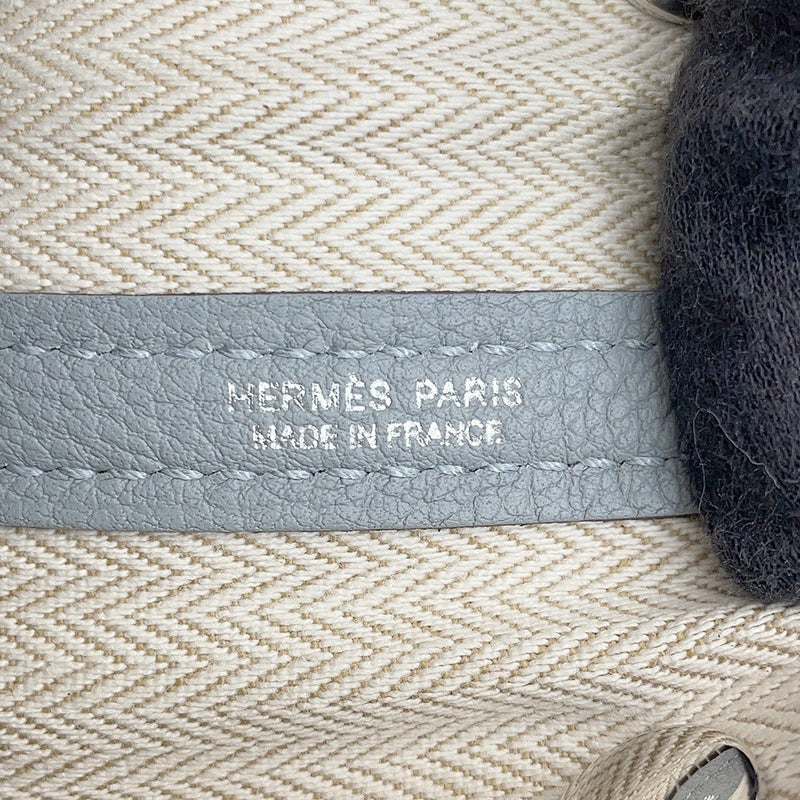 エルメス トートバッグ ガーデンパーティTPM グリパンタン/シルバー金具 ネゴンダ G刻印 HERMES Garden Party