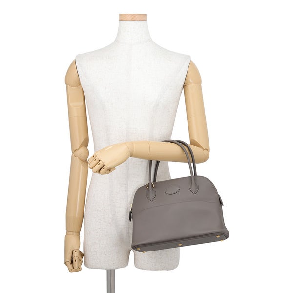 エルメス ハンドバッグ ボリード27 エタン/ゴールド金具 スイフト Y刻印 HERMES Bolide 2wayショルダーバッグ