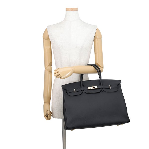 エルメス バーキン40 ブラック/ゴールド金具 トゴ C刻印 HERMES Birkin ハンドバッグ 黒