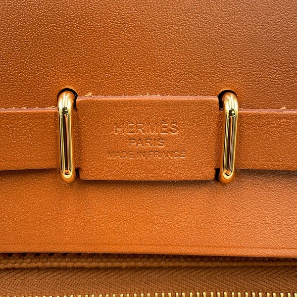 エルメス ショルダーバッグ エールバッグジップ ミニ フォーブ/ゴールド金具 トワルミリタリー/ヴァッシュハンター G刻印 HERMES
