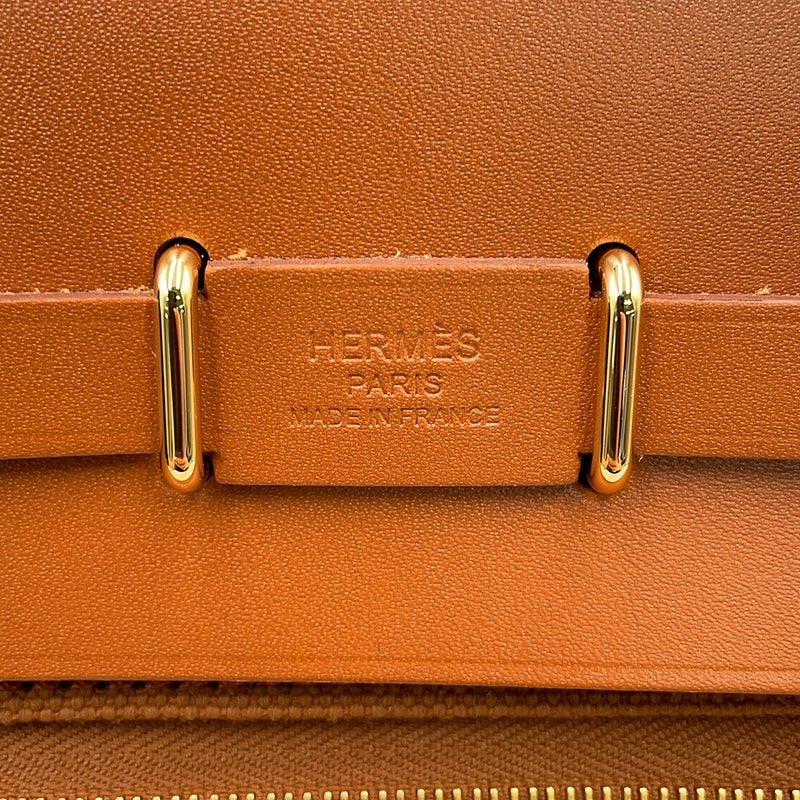 エルメス ショルダーバッグ エールバッグジップ ミニ フォーブ/ゴールド金具 トワルミリタリー/ヴァッシュハンター G刻印 HERMES