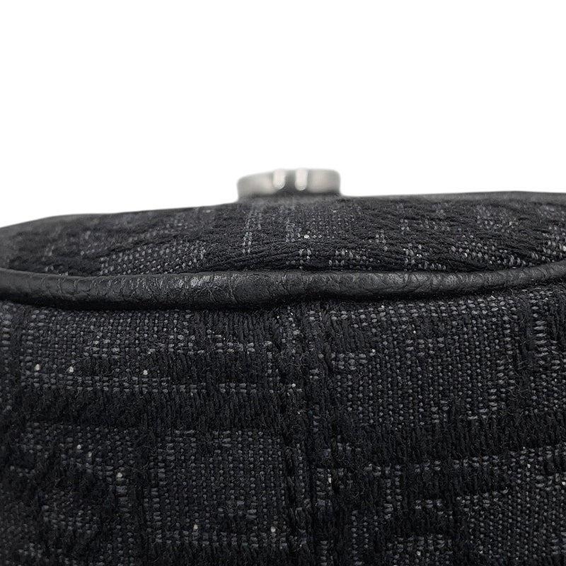 クリスチャン・ディオール ショルダーバッグ オブリーク ジャカード ローラー 1ROPO061YKY Christian Dior 黒