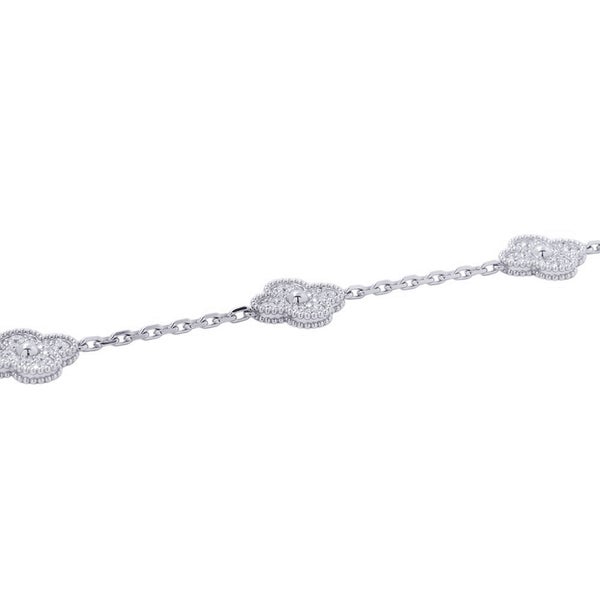 ヴァンクリ ネックレス ヴィンテージ アルハンブラ 10モチーフ ダイヤモンド 120P 計4.83ct K18WGホワイトゴールド VCARA42400