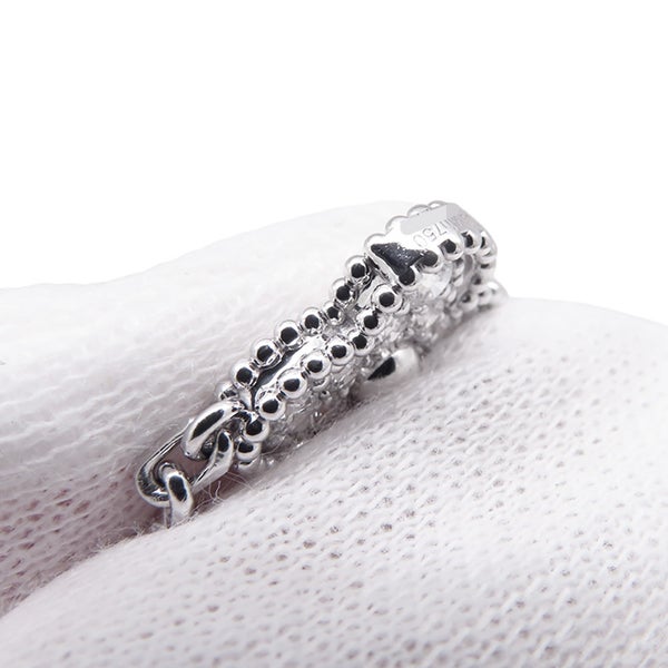 ヴァンクリ ネックレス ヴィンテージ アルハンブラ 10モチーフ ダイヤモンド 120P 計4.83ct K18WGホワイトゴールド VCARA42400