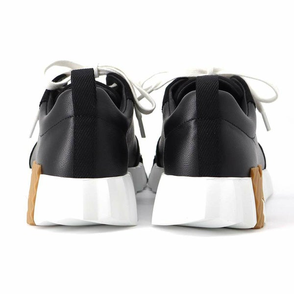 エルメス スニーカー バウンシング レザー レディースサイズ36 HERMES 靴 黒