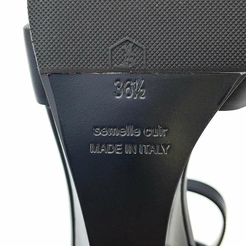 エルメス サンダル レジェンド カーフレザー レディースサイズ36 1/2 HERMES 黒