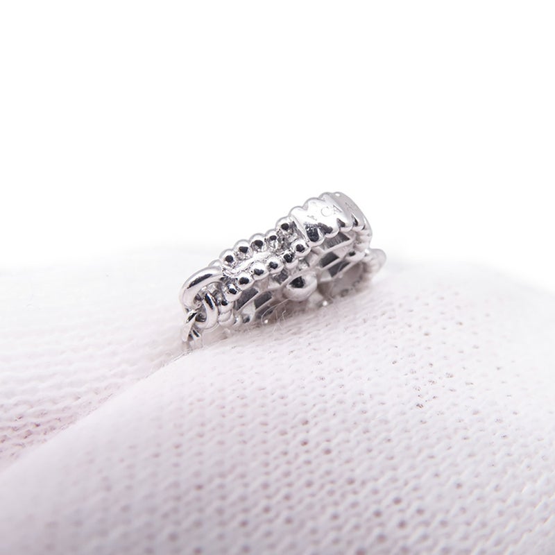 ヴァンクリ ブレスレット スウィート アルハンブラ 6モチーフ ダイヤモンド 72P 計0.48ct K18WGホワイトゴールド VCARO85700