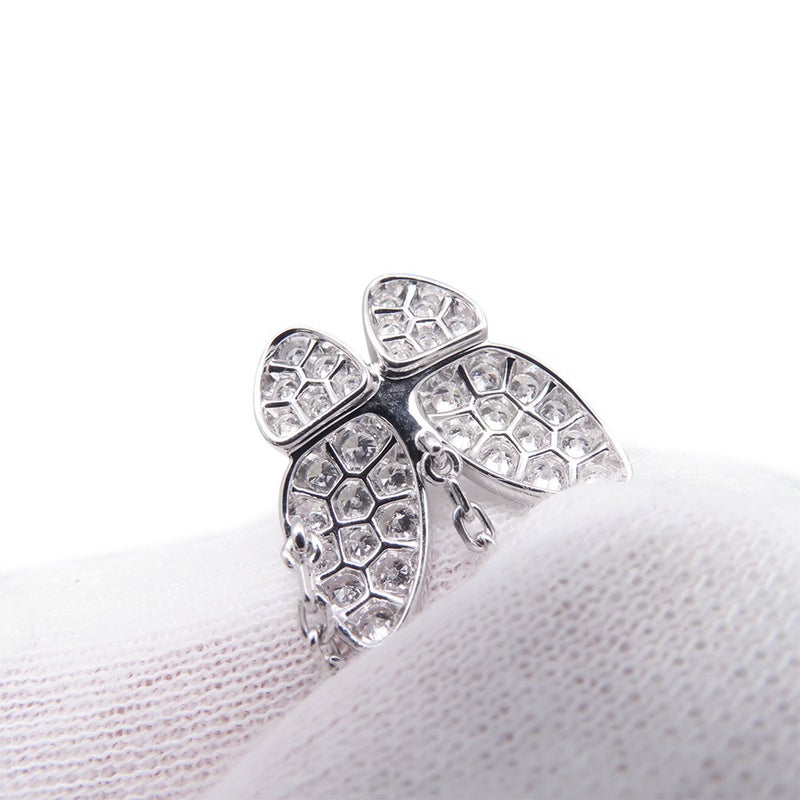 ヴァンクリ ネックレス ドゥ パピヨン ペンダント ダイヤモンド 36P 計0.88ct K18WGホワイトゴールド VCARO3M400
