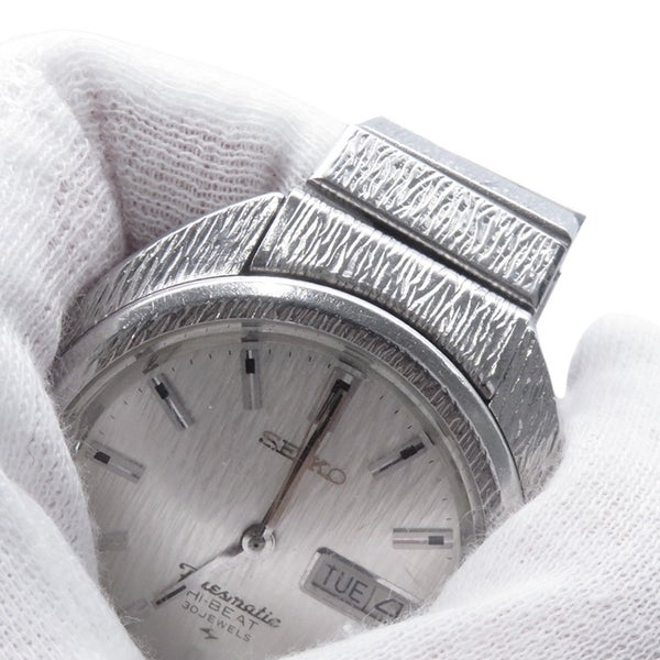 セイコー プレスマチック ハイビート 5146-7020 SEIKO 腕時計 シルバー文字盤 ヴィンテージ