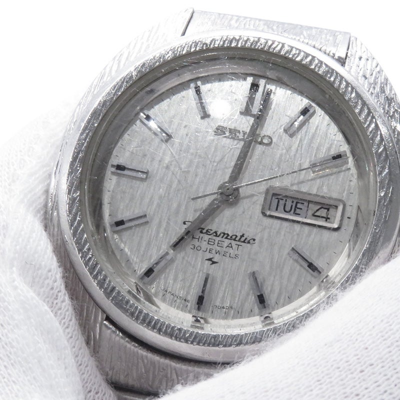 セイコー プレスマチック ハイビート 5146-7020 SEIKO 腕時計 シルバー文字盤 ヴィンテージ