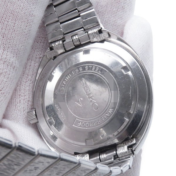 セイコー プレスマチック ハイビート 5146-7020 SEIKO 腕時計 シルバー文字盤 ヴィンテージ