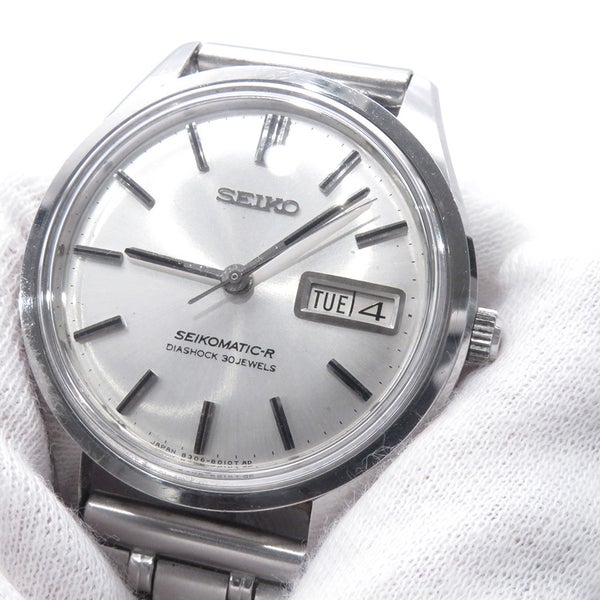セイコー セイコーマチックR 8306-8001 SEIKO 腕時計 シルバー文字盤 ヴィンテージ